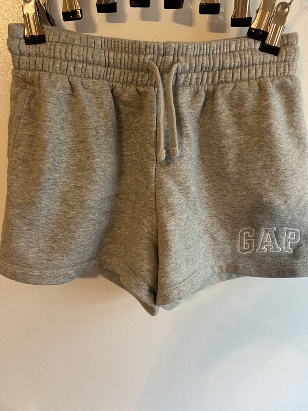 GAP Heather Gray Elastic Waist Athletic Shorts